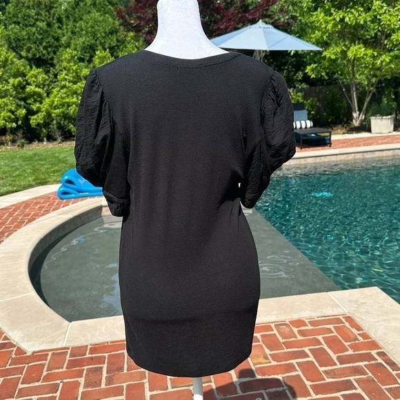 GOLDIE Women’s Black Mutton Sleeve Tee Size L - Picture 6 of 12